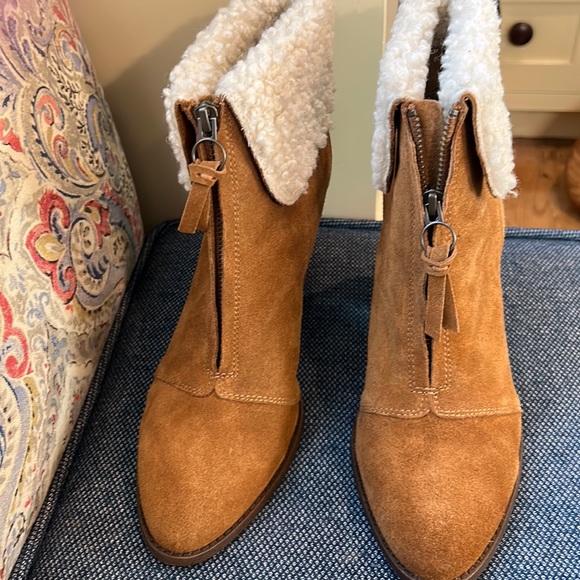 NWOT Splendid faux shearling ankle boot size 11 - Picture 1 of 10